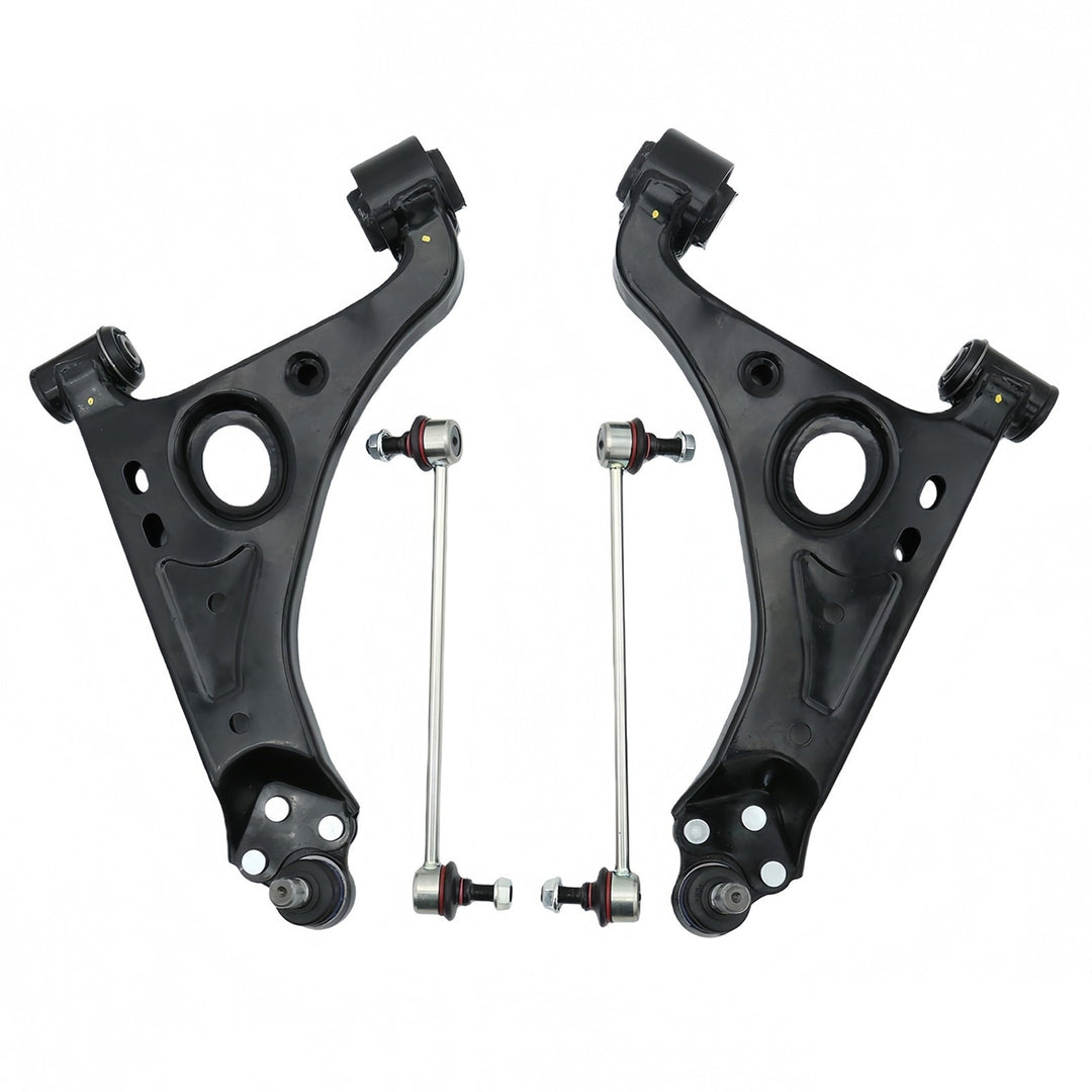4-Piece Front Lower Control Arm and Sway Bar Link Kit for 2013-2022 Chevrolet Trax and Buick Encore