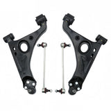 4-Piece Front Lower Control Arm and Sway Bar Link Kit for 2013-2022 Chevrolet Trax and Buick Encore