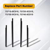 4pc Weatherstrip Window Moulding Trim Seal Belt for Toyota Sequoia 2001-2007 75710-0C010 – product image 5