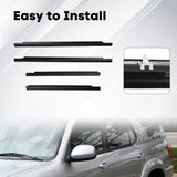 4pc Weatherstrip Window Moulding Trim Seal Belt for Toyota Sequoia 2001-2007 75710-0C010 – product image 7