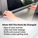 4pc Weatherstrip Window Moulding Trim Seal Belt for Toyota Sequoia 2001-2007 75710-0C010 – product image 10