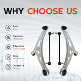 4Pcs Front Lower Control Arms w/ Ball Joints Sway Bars for 16-19 Hyundai Sonata 54501-E6100 – product image
