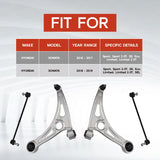 4Pcs Front Lower Control Arms w/ Ball Joints Sway Bars for 16-19 Hyundai Sonata 54501-E6100 – product image 5