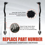 4Pcs Inner and Outer Tie Rod Set for 2018-2022 Honda Accord – product image 3