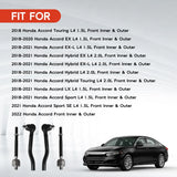 4Pcs Inner and Outer Tie Rod Set for 2018-2022 Honda Accord – product image 6