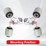 4Pcs Rear Control Swing Arm Bushes Left Right for 2007 2008 2009 2010 BMW X5 E70 33326773632 – product image 6