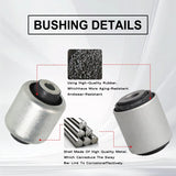 4Pcs Rear Control Swing Arm Bushes Left Right for 2007 2008 2009 2010 BMW X5 E70 33326773632 – product image 9