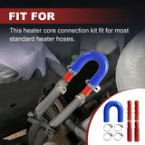 5/8" 3/4" Silicone Heater Hose Connector Kit with Aluminum Fitting – product image 4