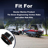 5 Lug Boat Trailer Bearing Hub Cap Set for Dexter Vortex 81143 48355V – product image 4