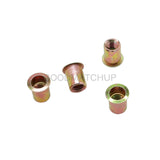 50Pcs 3/8-16 Rivet Nut Rivnut Insert Nutsert Carbon Steel Zinc Plated US – product image