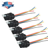 5Pin 12V 40/30 AMP DC Waterproof Automotive Relay & Heavy Duty Wiring Harness – product image