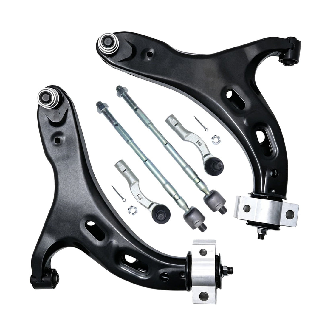 6-Piece Front Lower Control Arm and Tie Rod Kit for 2015-2019 Subaru Legacy and Outback