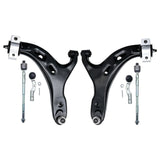 6-Piece Front Lower Control Arm and Tie Rod Kit for 2015-2019 Subaru Legacy and Outback