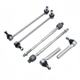 6-Piece Tie Rod and Sway Bar Link Kit for Subaru Crosstrek and Forester