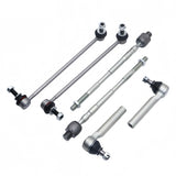 6-Piece Tie Rod and Sway Bar Link Kit for Subaru Crosstrek and Forester