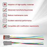 6 Pin 18 AWG Assembled Waterproof Connector 6 Inch Wire Kit – product image