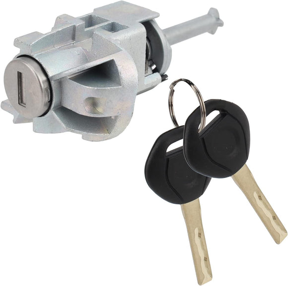 Left LH Driver Side Door Lock Cylinder Barrel 51217019975 with 2 Keys for 2001-06 BMW E46 3 Series