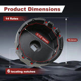 64mm Aluminum Oil Filter Housing Socket Wrench Fit for Toyota Prius V Matrix – product image 3