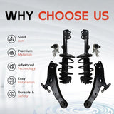 6X Front Struts Control Arms Ball Joints Kit for 2010-2015 Lexus RX350 RX450h – product image