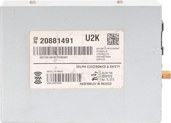 Satellite Radio Receiver for 2012-2015 Chevrolet Captiva Sport 20881491