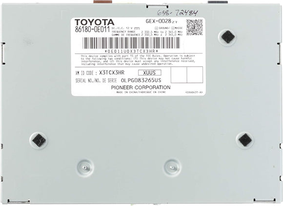 Satellite Receiver for 2014-2018 Toyota Avalon 86180-0E011 OEM