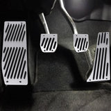 Foot Pedal Set Manual Transmission Clutch Brake Foot Rest Pedal Pad for 1/3/5/7/X1 Series E30 E32 E34 E36 E38 E39 E46 E87 E90 E91 E92