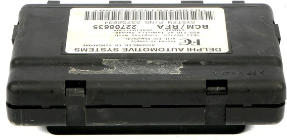 Chassis Control Module for 2000-03 Chevrolet Pontiac 22708635