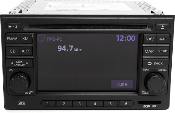 AM FM Radio 6 Disc CD Navigation for 2013-2015 Nissan Rogue OEM 259151VK0E