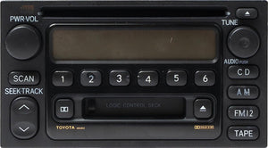 Radio AM FM Receiver CD Player Cassette for 1999-2000 Toyota 4Runner 09357129