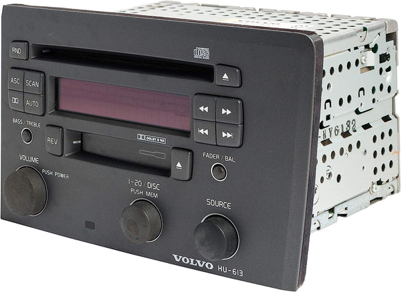 Radio AM FM Receiver Cassette with Single-Disc CD Player for 2001-2005 Volvo 60 70 Series
