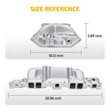 Aluminum Intake Manifold for 1957-1986 SBC S/B Small Block Chevy 305 327 350 400 IMP020-SL-D - product image 3