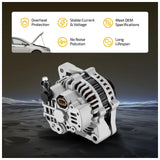 Alternator for 1999-2003 Chevrolet Tracker Suzuki Vitara 2.0L 75A 12V 13781 54549043 - product image 5