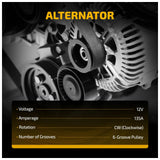 Alternator Direct Replacement 135Amp for 2006-2009 Chevy Impala 5.3L V8 11179 - product image 4