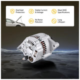 Alternator 117A 12V L4 for 1999-2000 Jeep Cherokee 2.5L 4.0L TJ Wrangler - product image 5