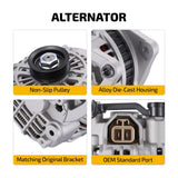 Alternator 80A For 2002-2003 Protege5 2.0L 1999-2003 Mazda Protege 1.6L 13719 - product image 2