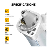 Starter for Toyota Corolla L4 1.8L 2003-2008 Motor De Arranque Matrix Vibe 17841 - product image 5