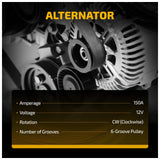Alternator for 2014-2019 GMC Sierra Chevrolet Silverado 1500 4.3/5.3/6.2L 14007 - product image 4