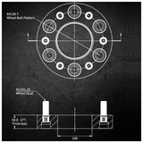 4Pcs 2" 6x5.5 Wheel Spacers M12x1.25 for Nissan Titan 2004-2022 Armada 2005-2014 - product image 2