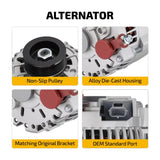 Alternator for Ford Mustang 2001 2002 2003 2004 220A/12V CW Rotation 6-Groove AFD0075-220 - product image 4