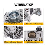 Alternator 150A 12V CW 6 Groove Direct for Infiniti M45 V8 4.5L 2006-2010 - product image 2