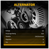 Alternator 150A 12V CW 6 Groove Direct for Infiniti M45 V8 4.5L 2006-2010 - product image 4