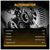 Alternator for Ford Crown Victoria 4.6L 03-08 135A 12V CW 6-Groove Pulley 8472 - product image 4