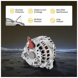 Alternator for Ford Crown Victoria 4.6L 03-08 135A 12V CW 6-Groove Pulley 8472 - product image 5