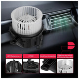 HVAC Heater Blower Motor with Fan Cage for 2017-2024 Porsche 718 Cayman 2.0L - product image 3