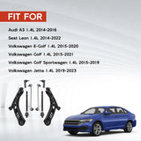 8Pcs Front Lower Control Arms Tie Rods & Links for Volkswagen Jetta 2019-2023 – product image 6