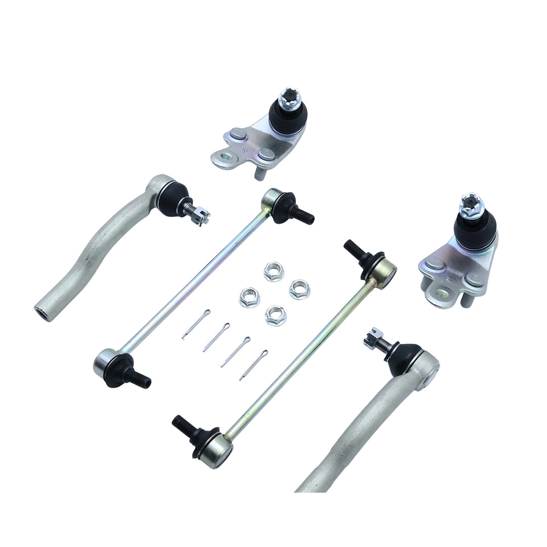 Front Ball Joint Tie Rod and Sway Bar Link Kit for 2012-2017 Toyota Camry 6CS1179 - product view 1
