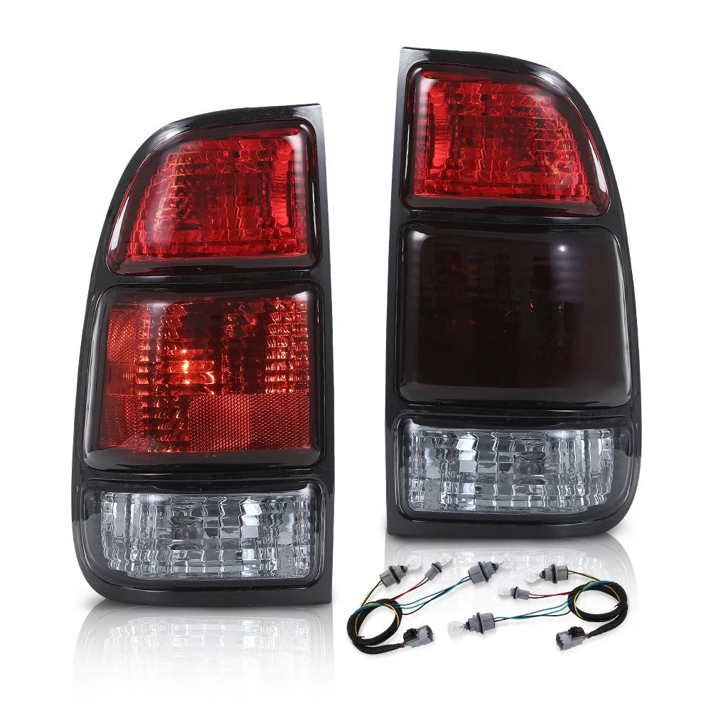 Dark Red Tail Light Pair for 2000-2004 Toyota Tundra Regular Cab - product view 1
