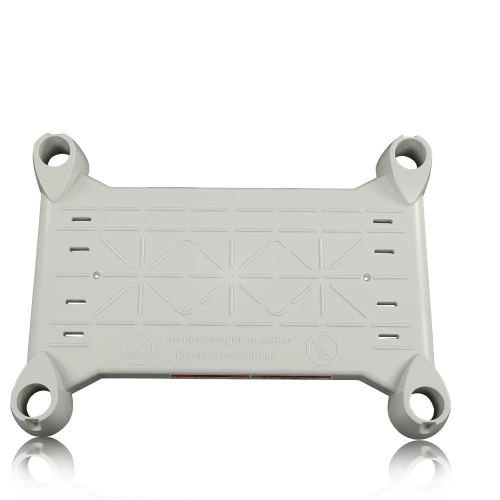 Gray Platform for BiltMor Above-Ground Pool Steps - product view 1