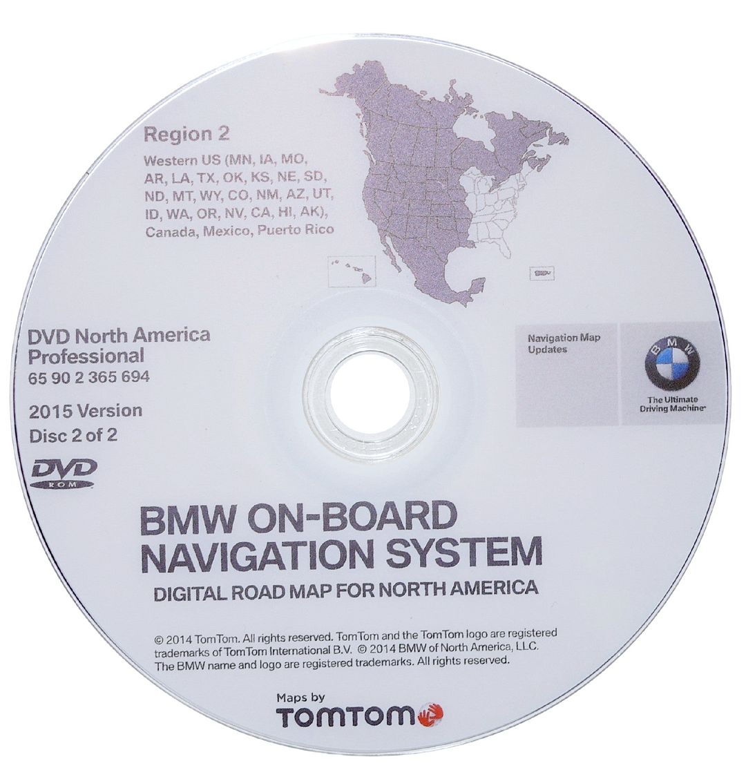 North America Navigation DVD Set for BMW CCC Professional 65902365694