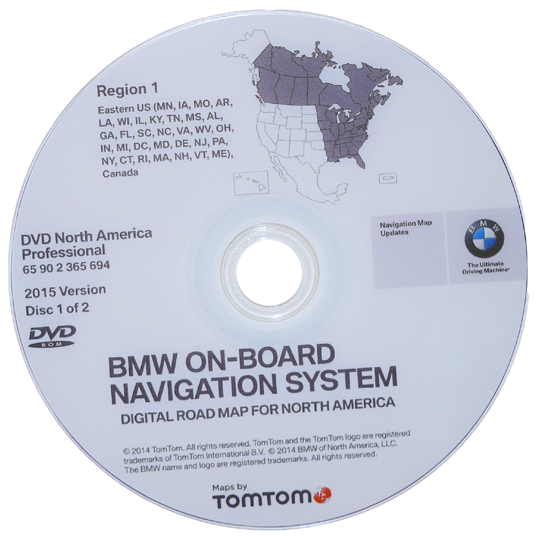 North America Navigation DVD Set for BMW CCC Professional 65902365694